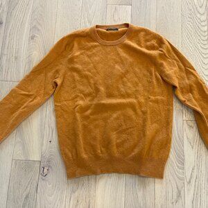Nadaam 100% Cashmere Crewneck - Burnt Orange